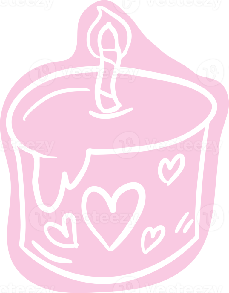 The drawing  love icon for valentine concept png