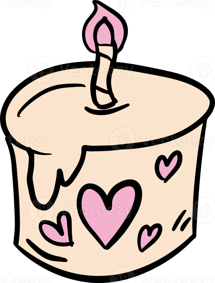 The drawing  love icon for valentine concept png