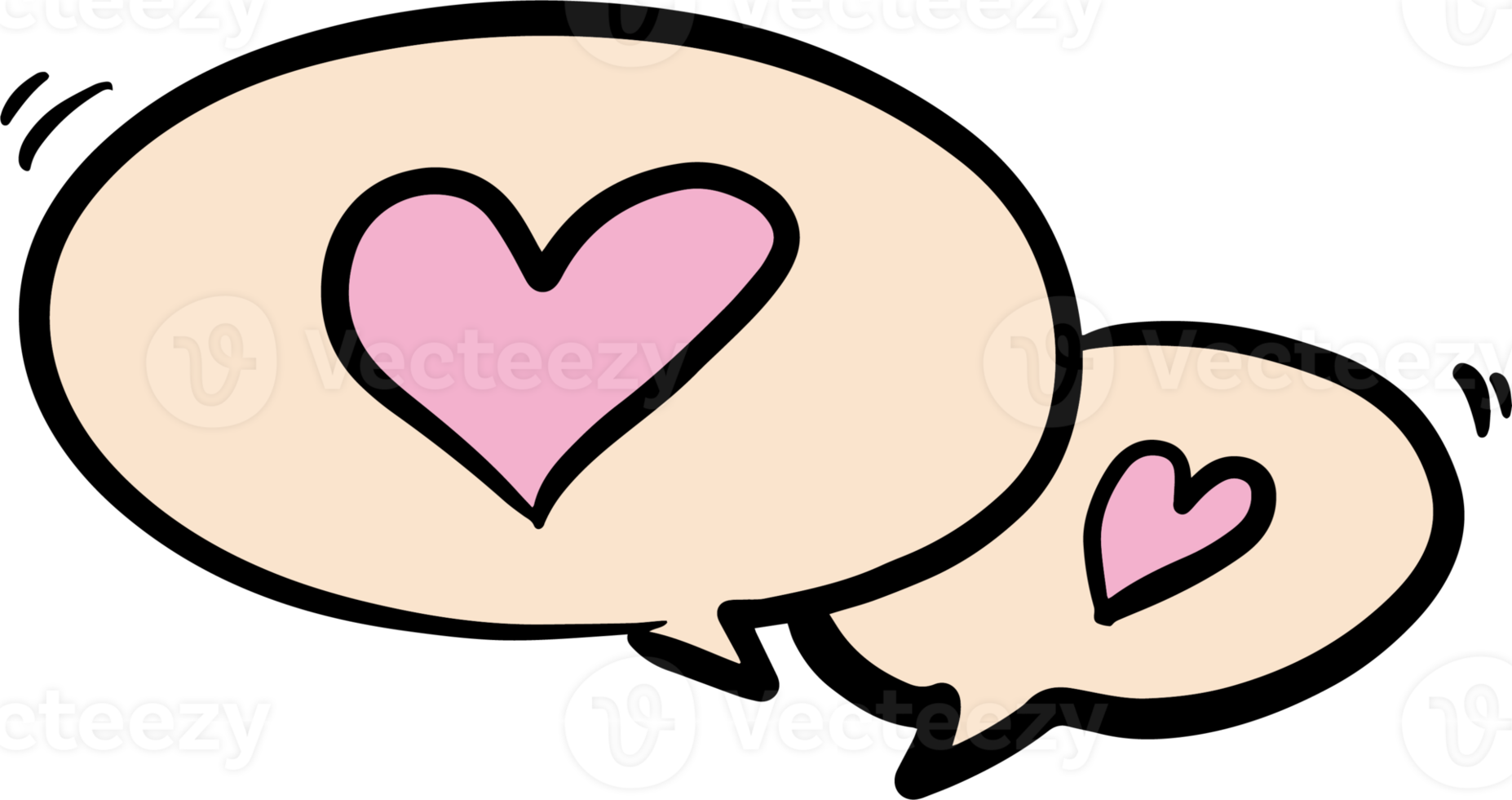 The drawing  love icon for valentine concept png