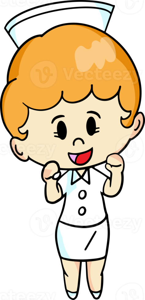 Free The nurse cartoon style for medical or health concept 17172675 PNG  with Transparent Background
