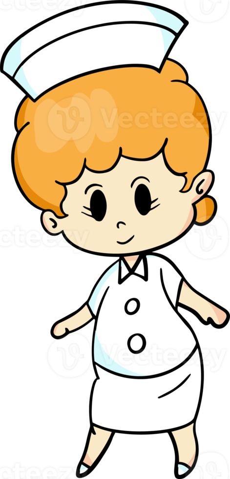 Free The nurse cartoon style for medical or health concept 17172676 PNG  with Transparent Background