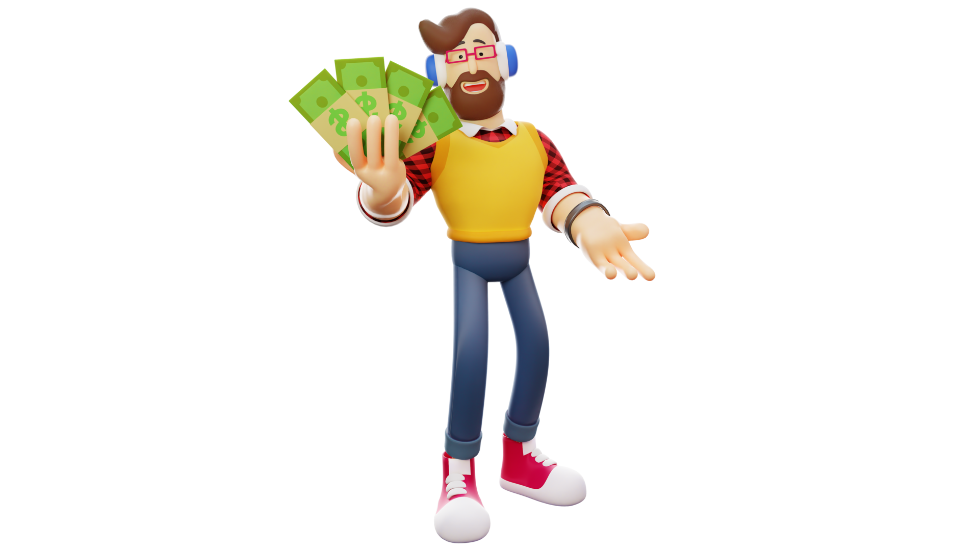 Free 3D illustration. Rich 3D Man Cartoon Character. Rich young man is happy. Rich man holding lots of money and showing it while smiling. 3D Cartoon Character 17172842 PNG with Transparent Background Free 3D illustration. Rich 3D Man Cartoon Character. Rich young man is happy. Rich man holding lots of money and showing it while smiling. 3D Cartoon Character 17172842 PNG with Transparent Background