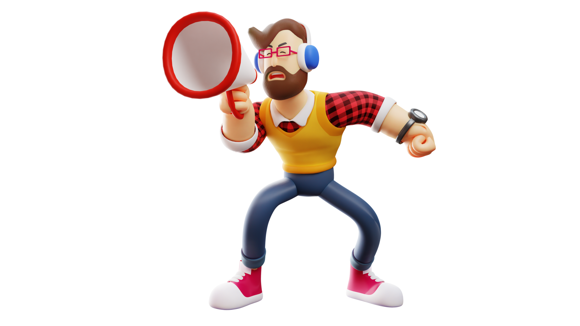 Free 3D illustration. Energetic Young Man 3D Cartoon Character. Young man holding speaker. The youth shouted using the red speaker. 3D Cartoon Character 17172851 PNG with Transparent Background Free 3D illustration. Energetic Young Man 3D Cartoon Character. Young man holding speaker. The youth shouted using the red speaker. 3D Cartoon Character 17172851 PNG with Transparent Background