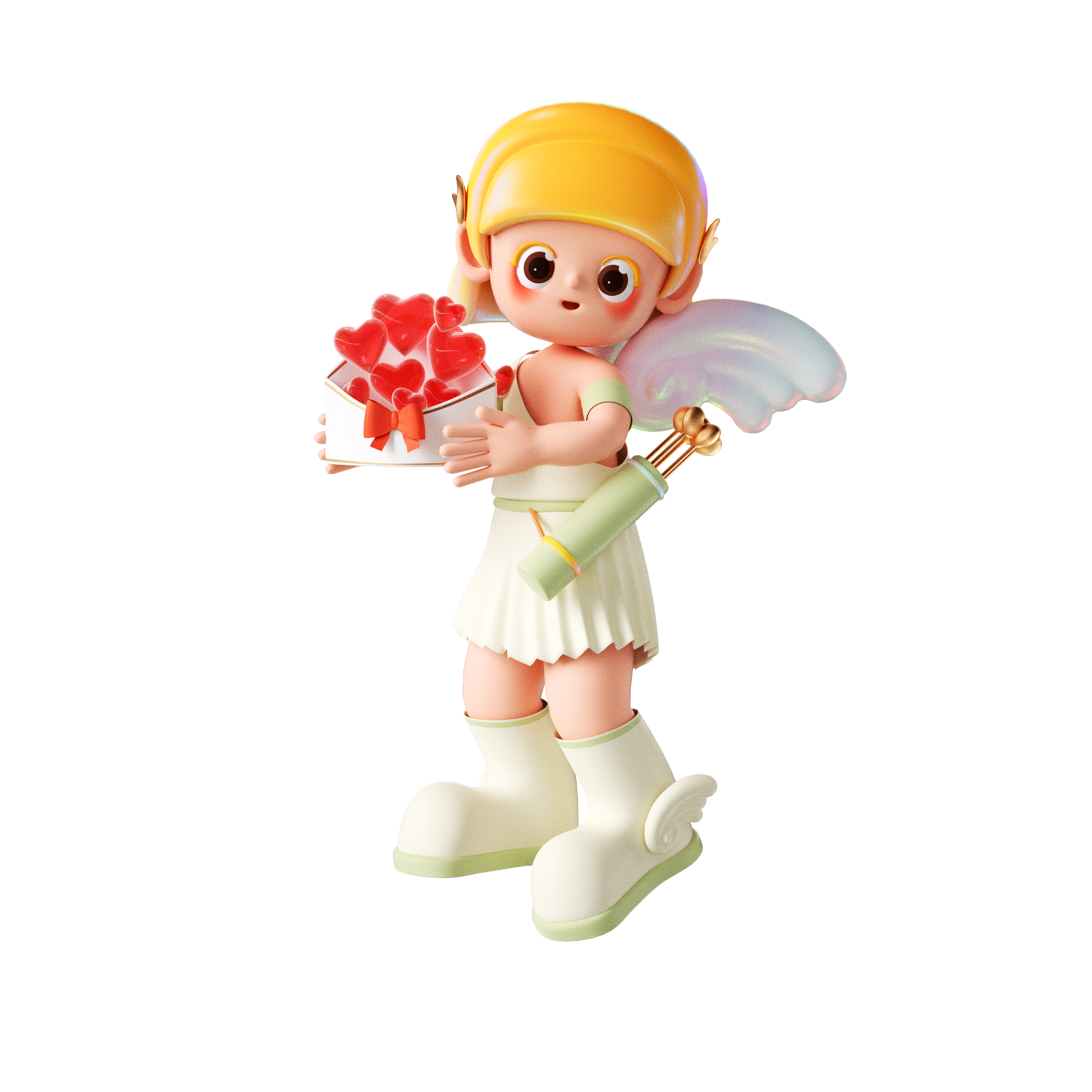 3D rendering of Cupid cartoon image 17172904 PNG