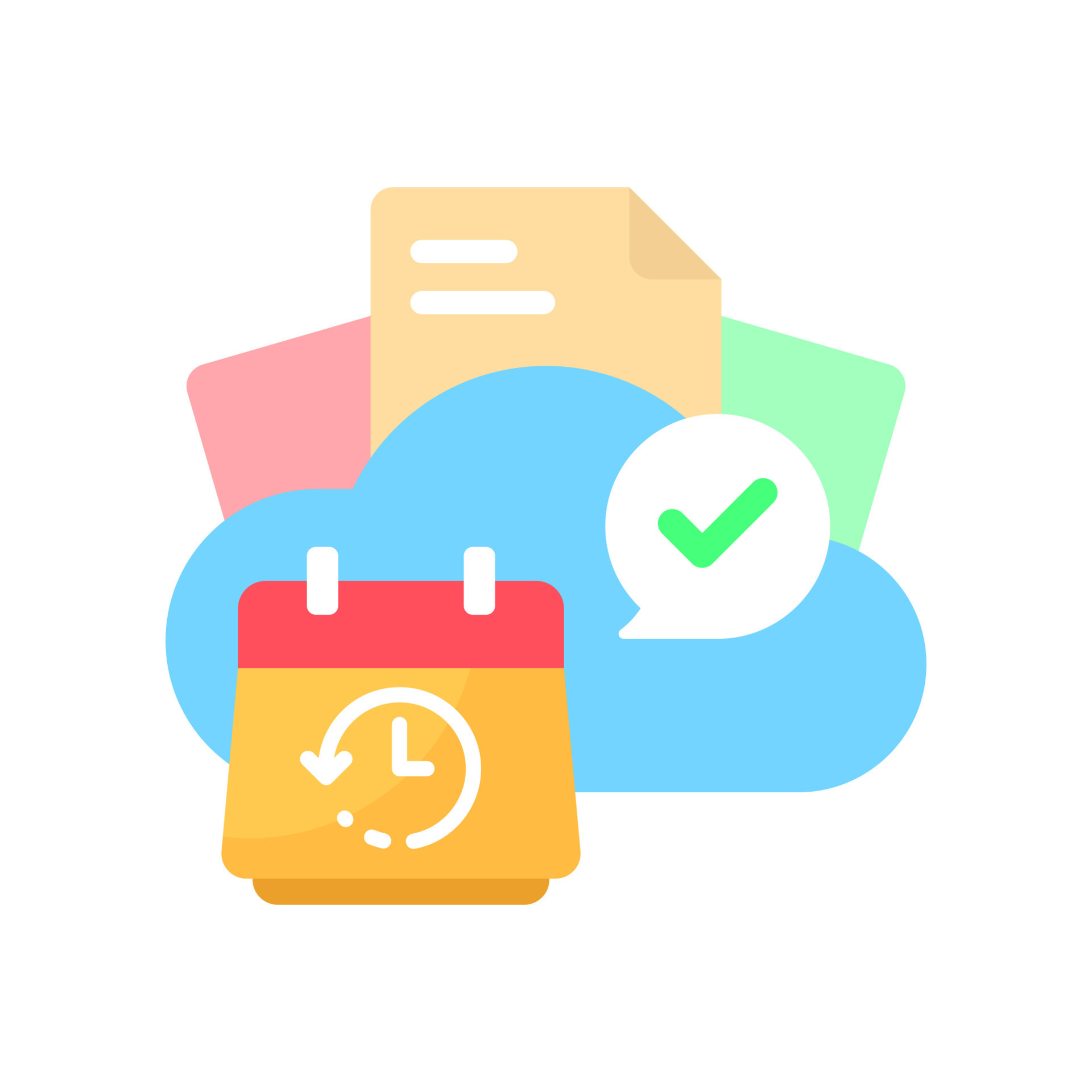 auto backup files to cloud storage periodically concept illustration