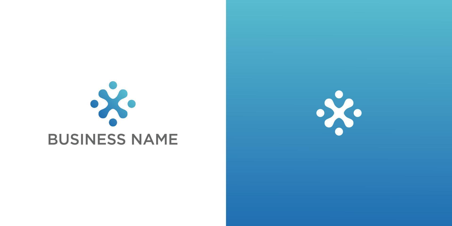 Vector logo design template for business. Innovation sign.