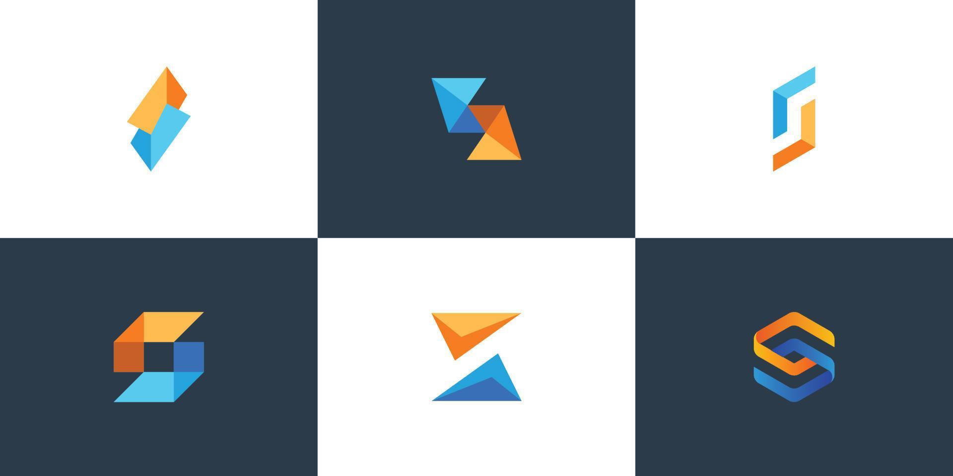 Modern clean S logo for a software toolbox vector