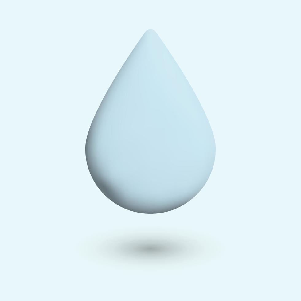 Drop 3D, vector. vector