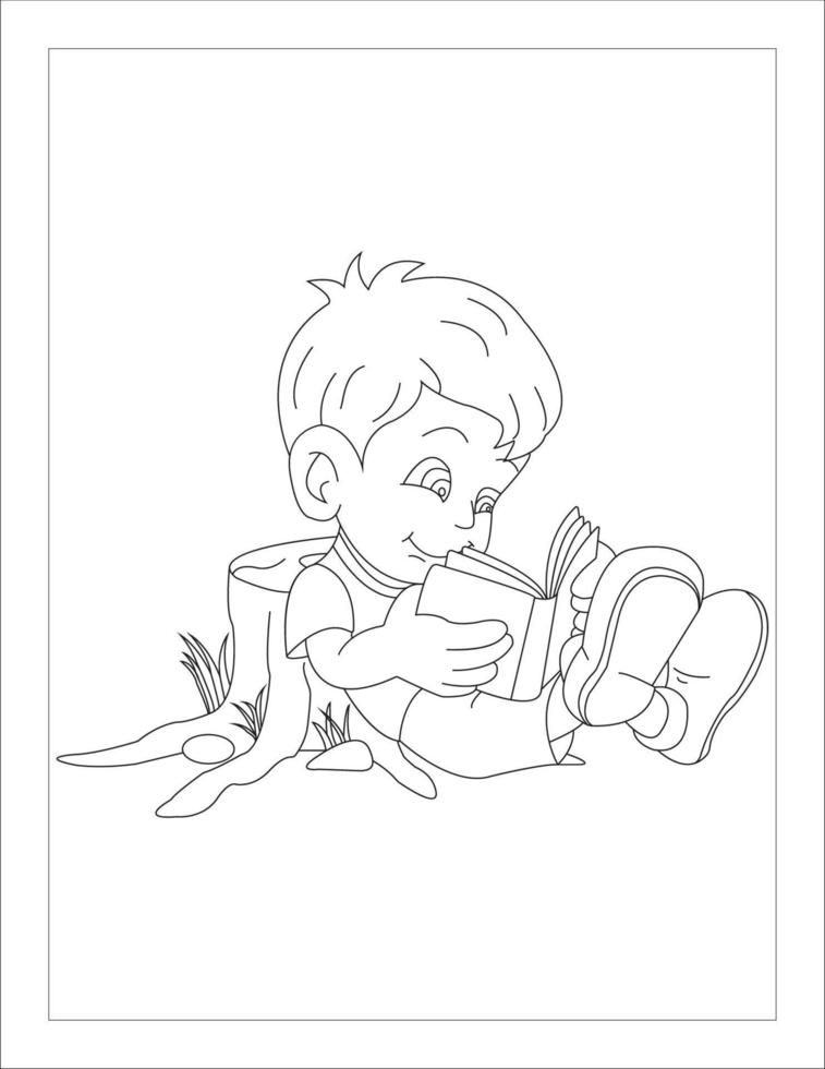 Coloring books pages for kids and adults vector