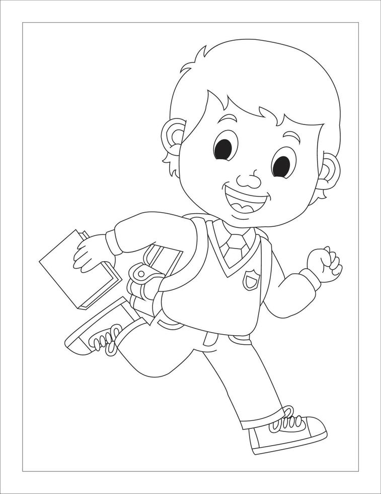 Coloring Book Pages for Kids and Adults vector