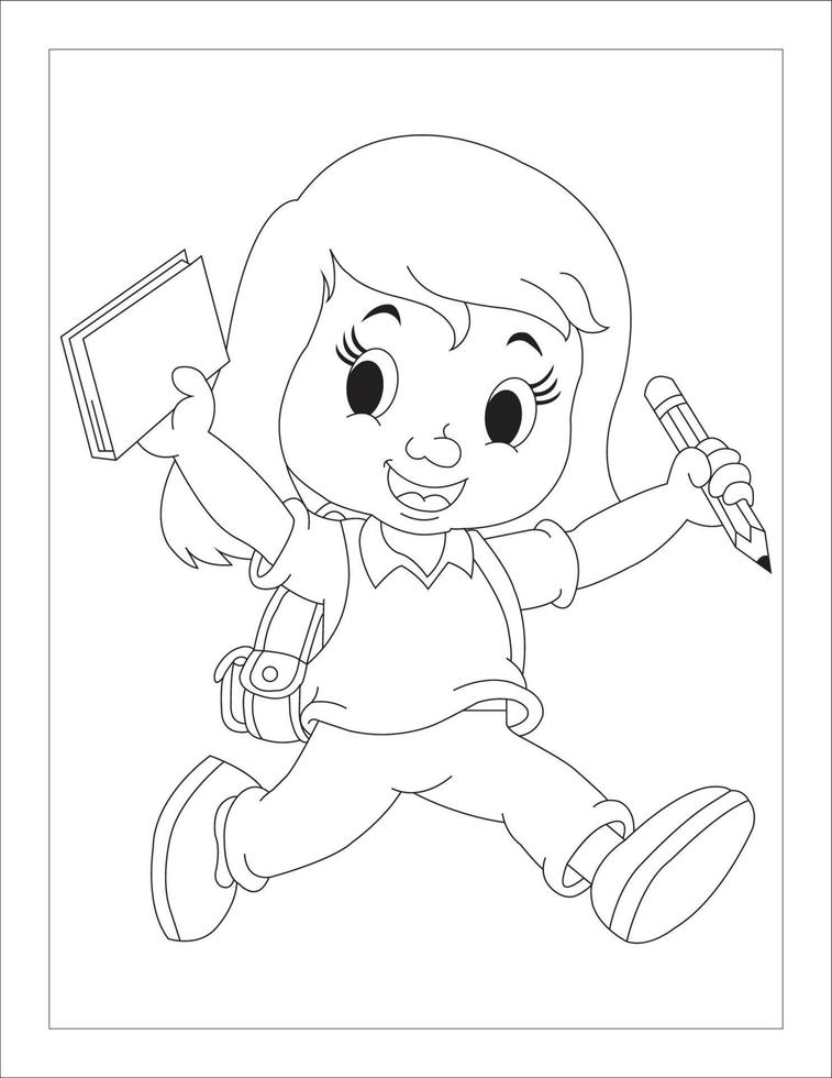 Coloring Book Pages for Kids and Adults vector