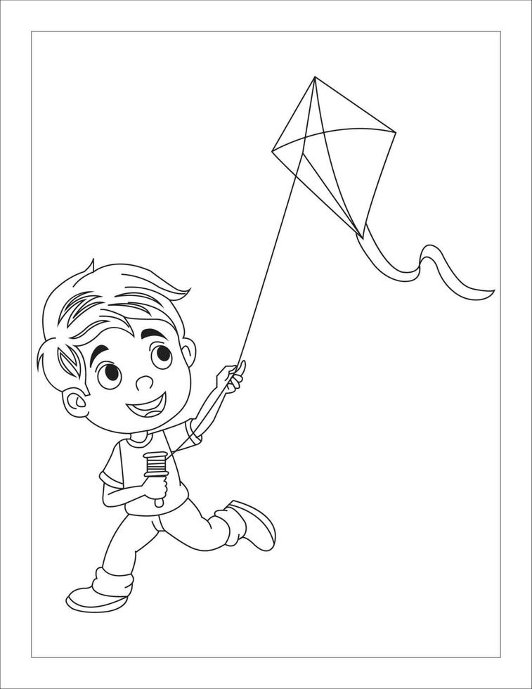 Coloring Book Pages for Kids and Adults vector