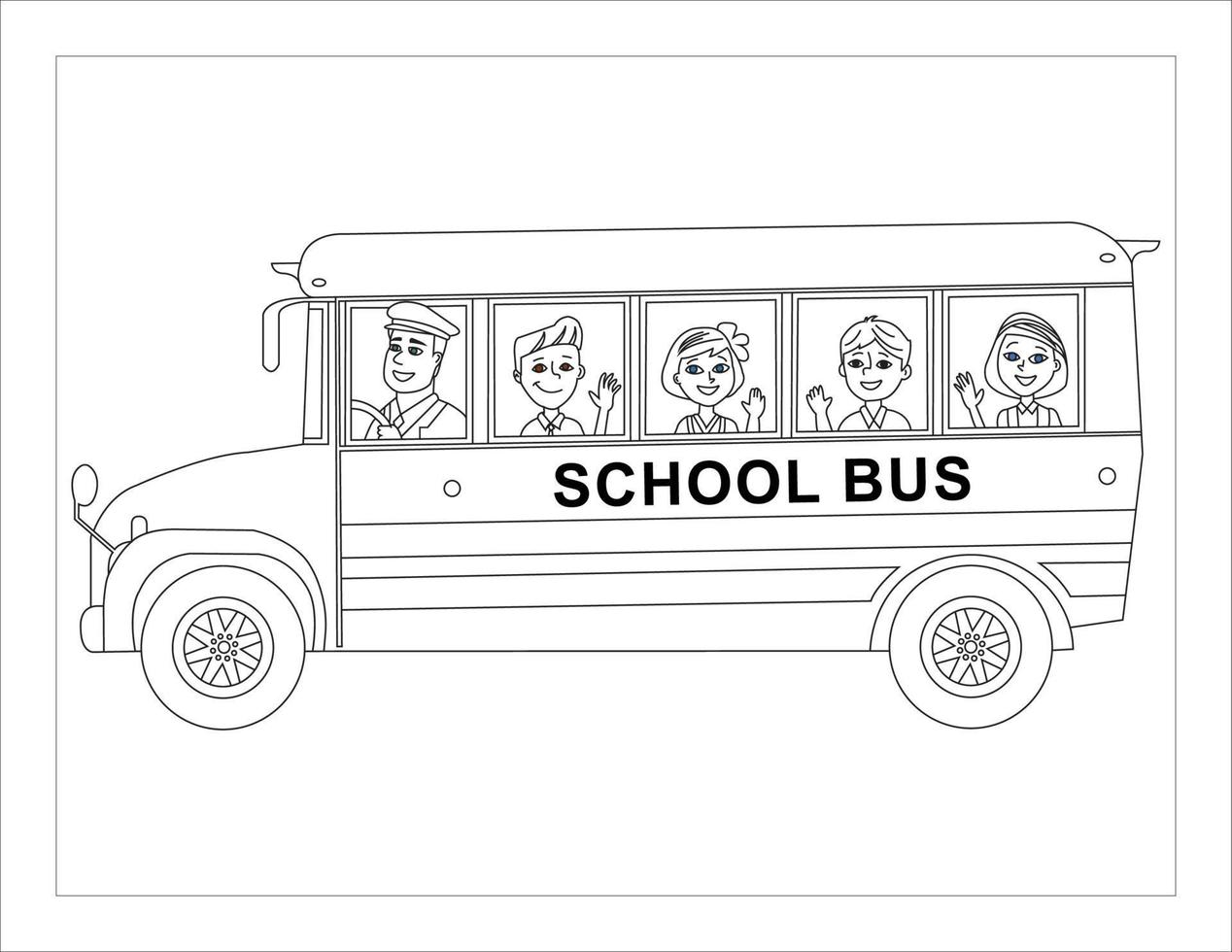 Coloring Book Pages for Kids and Adults vector
