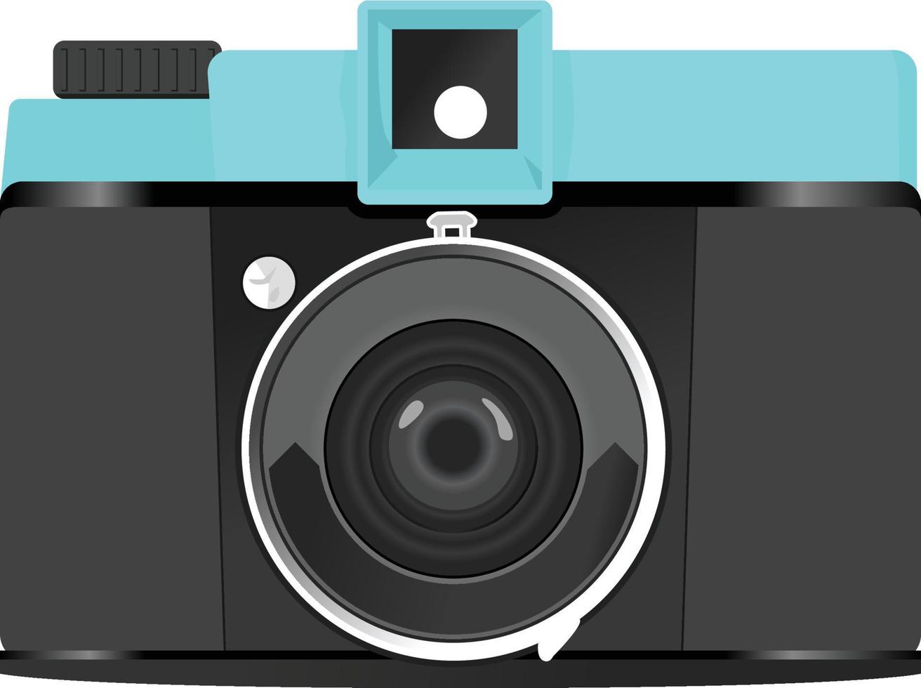 vintage camera len vector