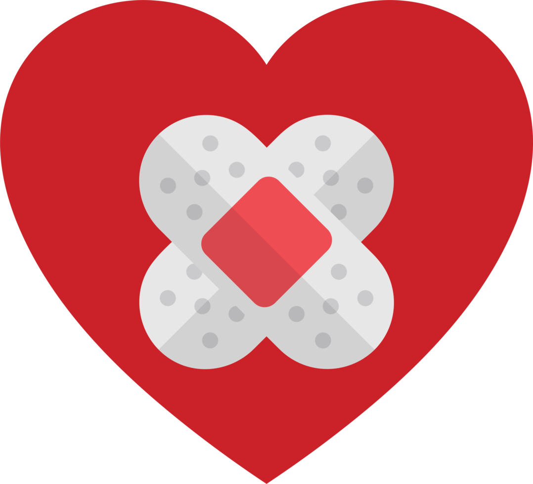 heart medical flat icons elements png