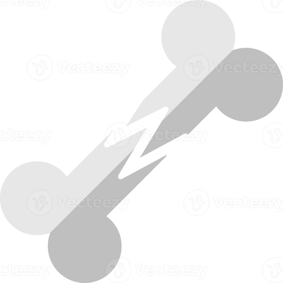 symbole d'os éléments d'icônes plates médicales png