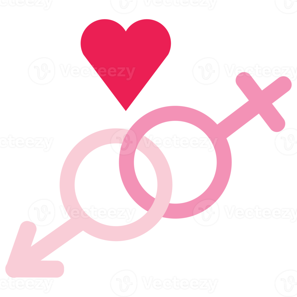 isolate valentine's day pink flat icon png