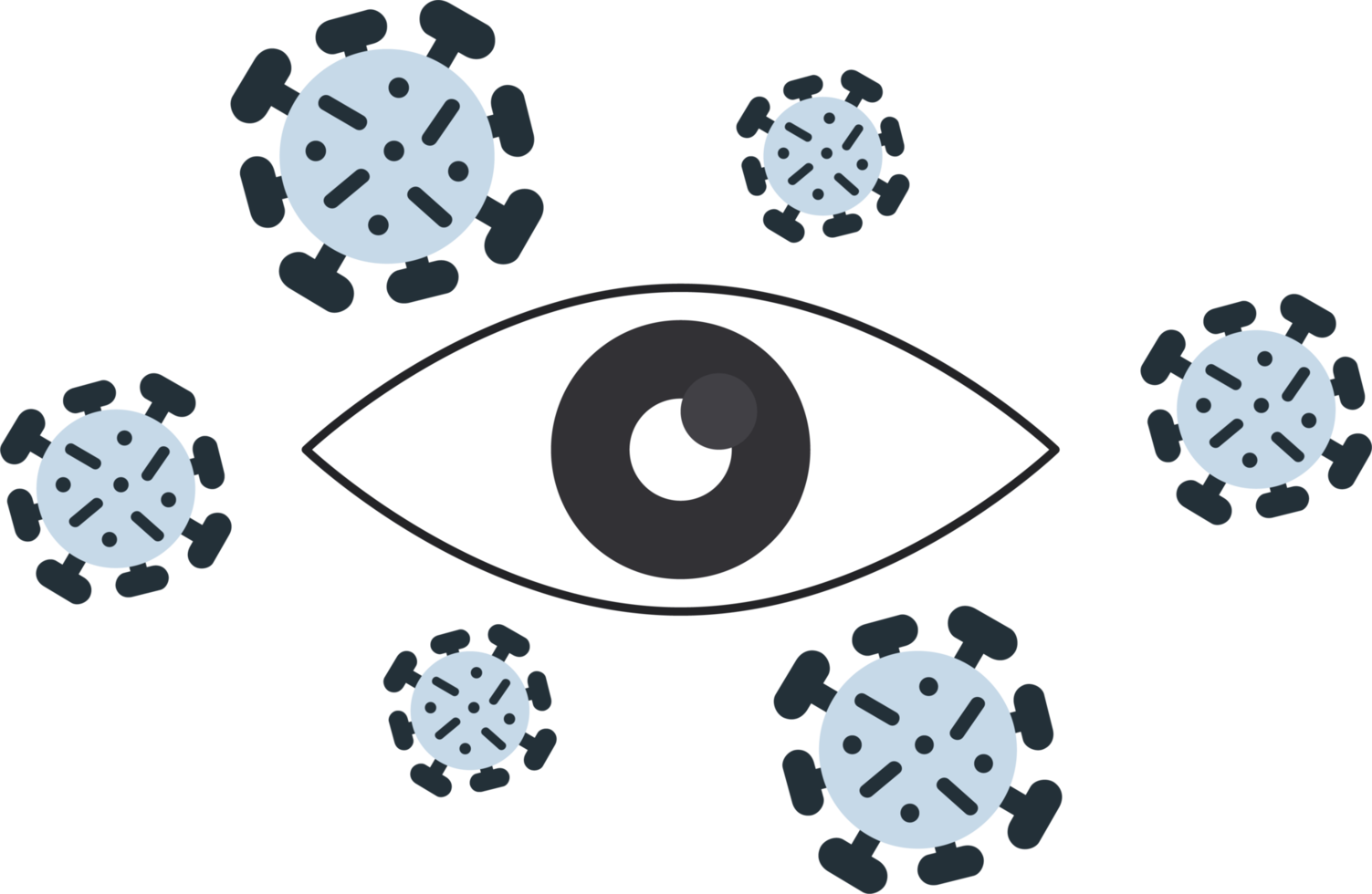 eye virus icon medical flat icons elements png