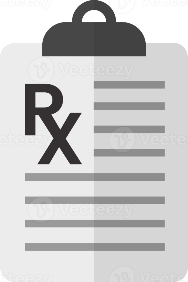 medical rx iconos planos png elemento