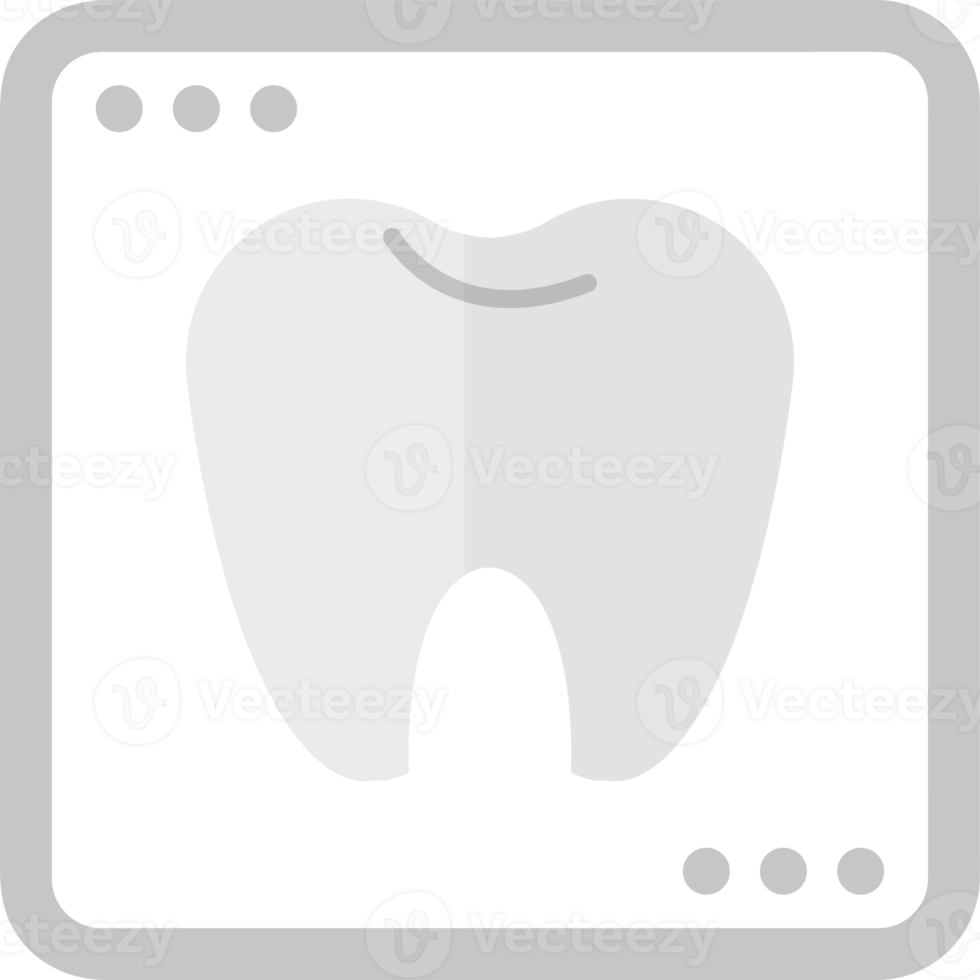 tand medisch vlak pictogrammen elementen png