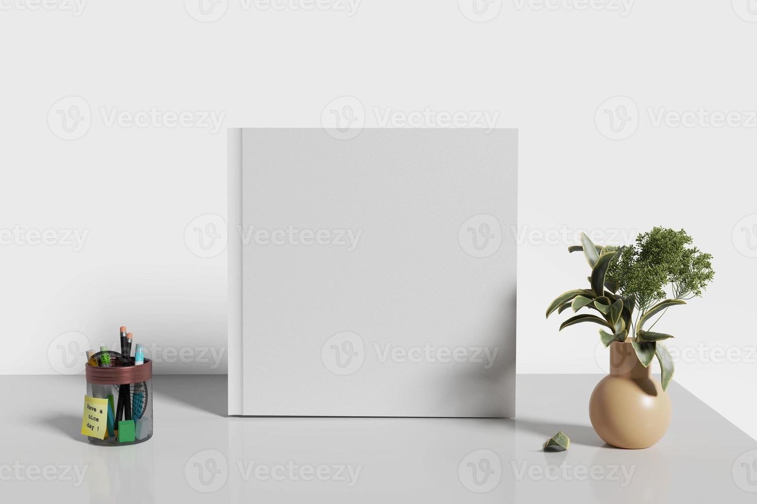 Book Cover Stand up Mockup photo