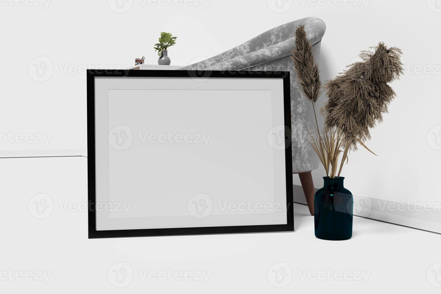 Frame Mockup Wedding Flower Vase photo