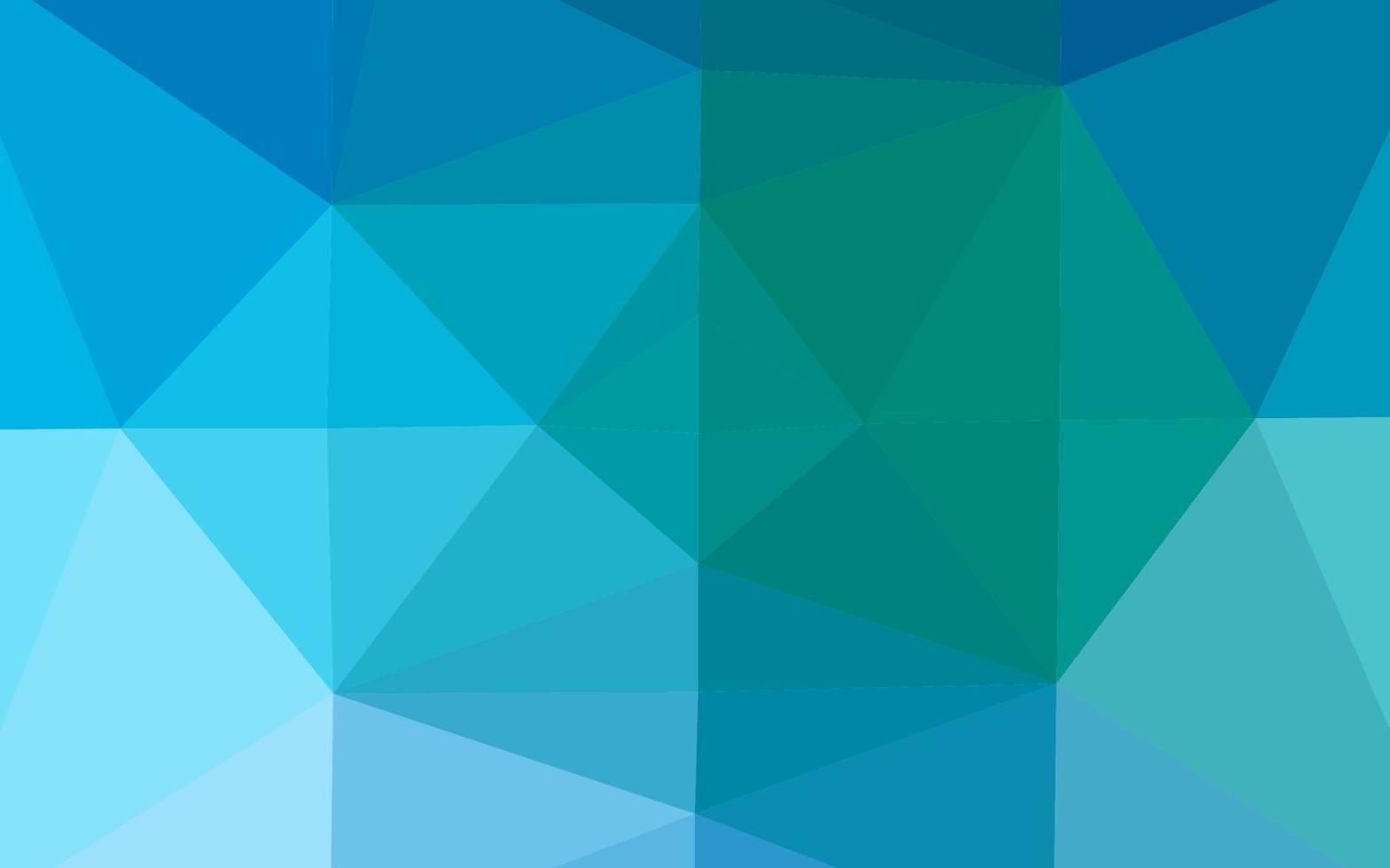 diseño abstracto del polígono del vector azul claro, verde.