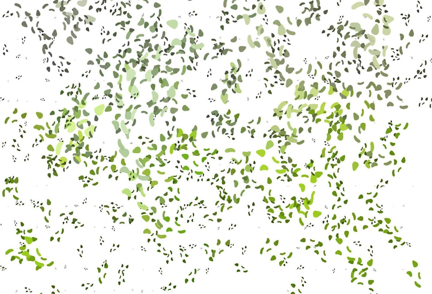 Light Green vector backdrop with abstract shapes.