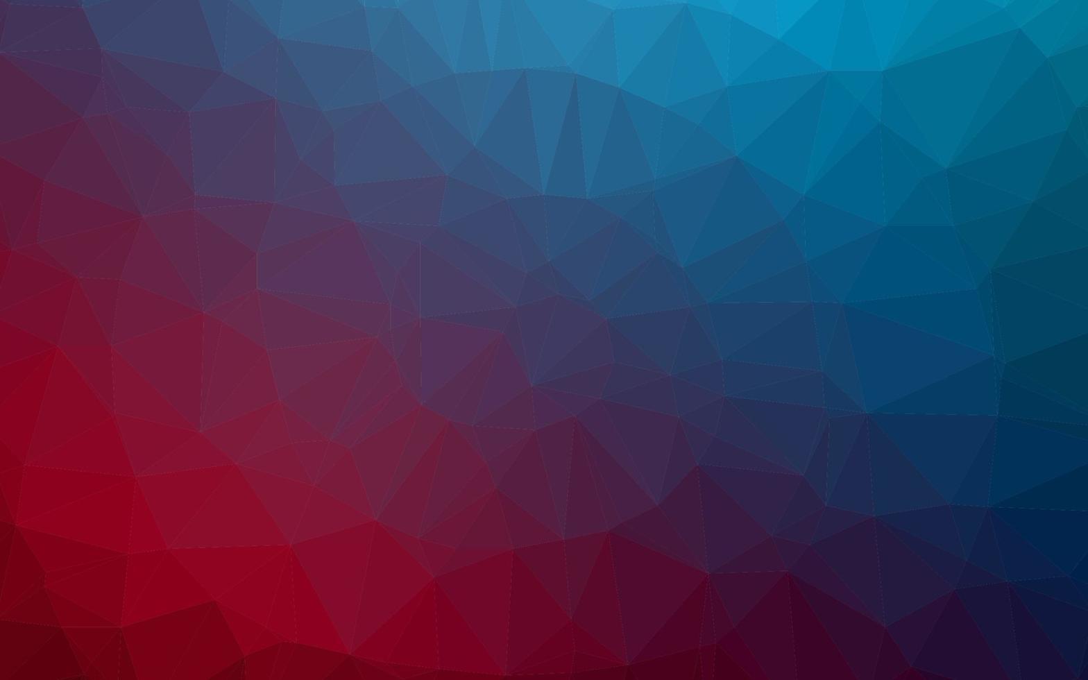 Plantilla de mosaico de triángulo vector azul oscuro, rojo.