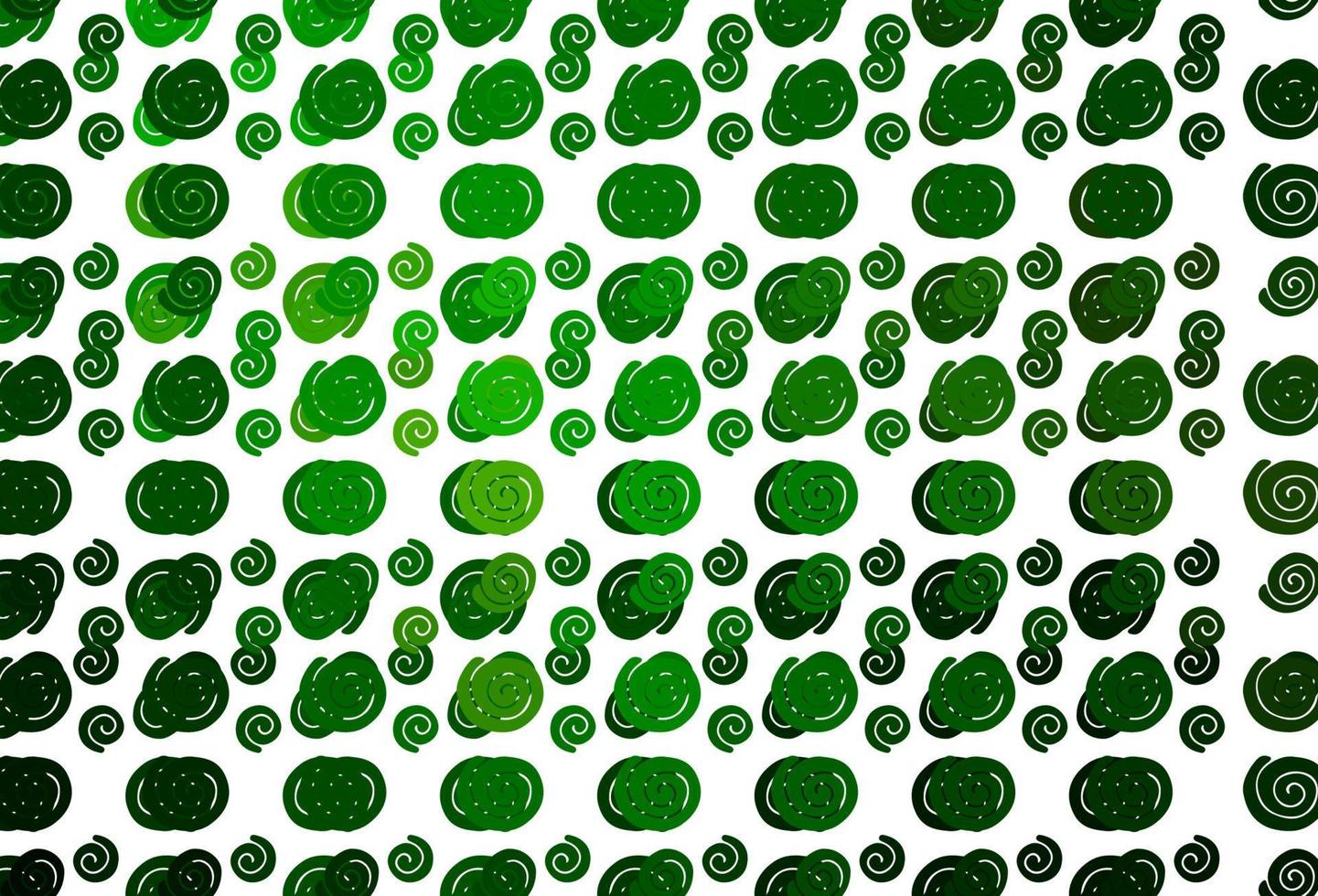 Light Green vector pattern with lamp shapes.