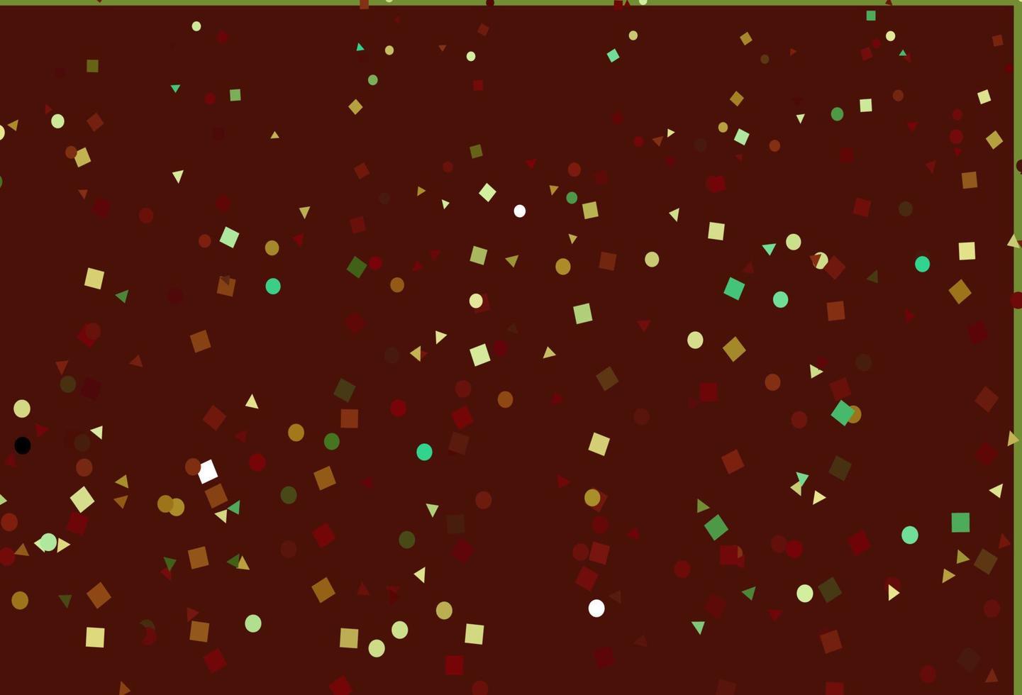 verde claro, textura vectorial roja en estilo polivinílico con círculos, cubos. vector