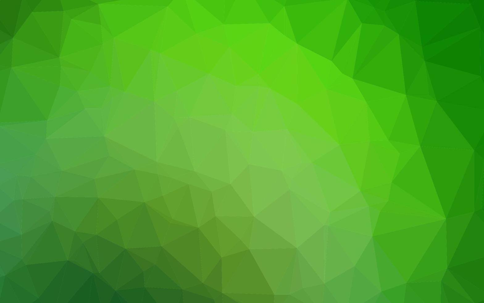 Light Green vector shining triangular pattern.