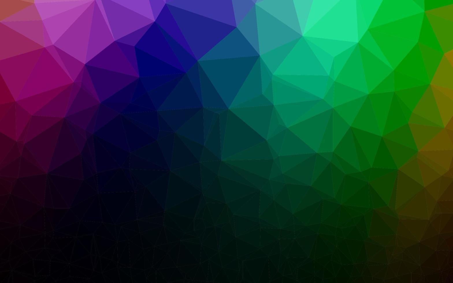 Dark Multicolor, Rainbow vector abstract mosaic backdrop.