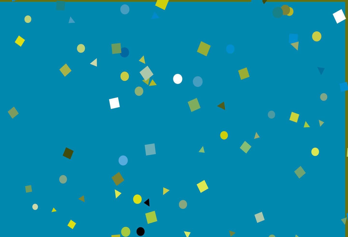 Light Blue, Yellow vector background with triangles, circles, cubes.