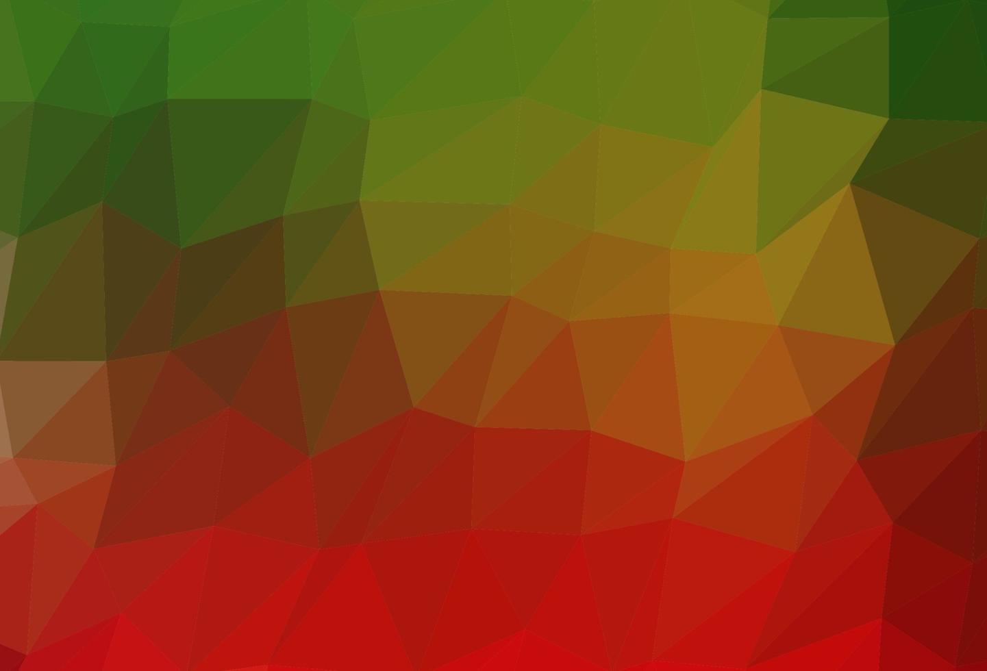 vector verde claro, rojo brillante plantilla triangular.