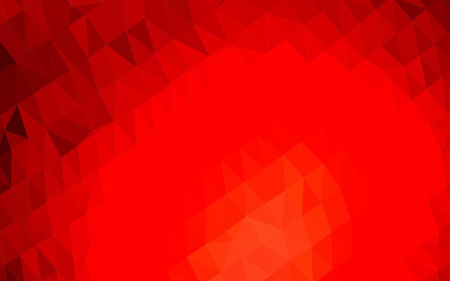 Light Red vector shining triangular background.