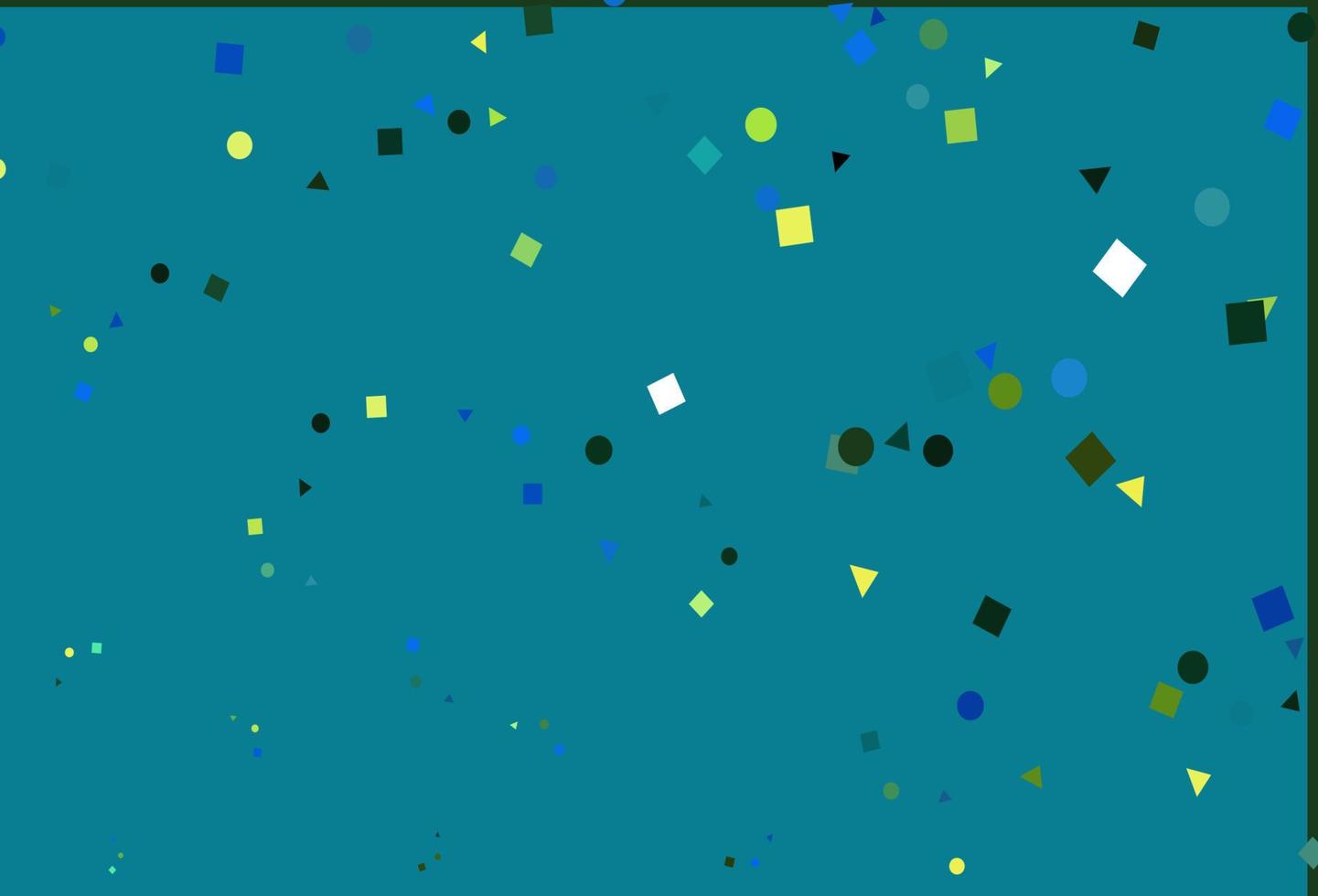 Light Blue, Yellow vector cover in polygonal style with circles.