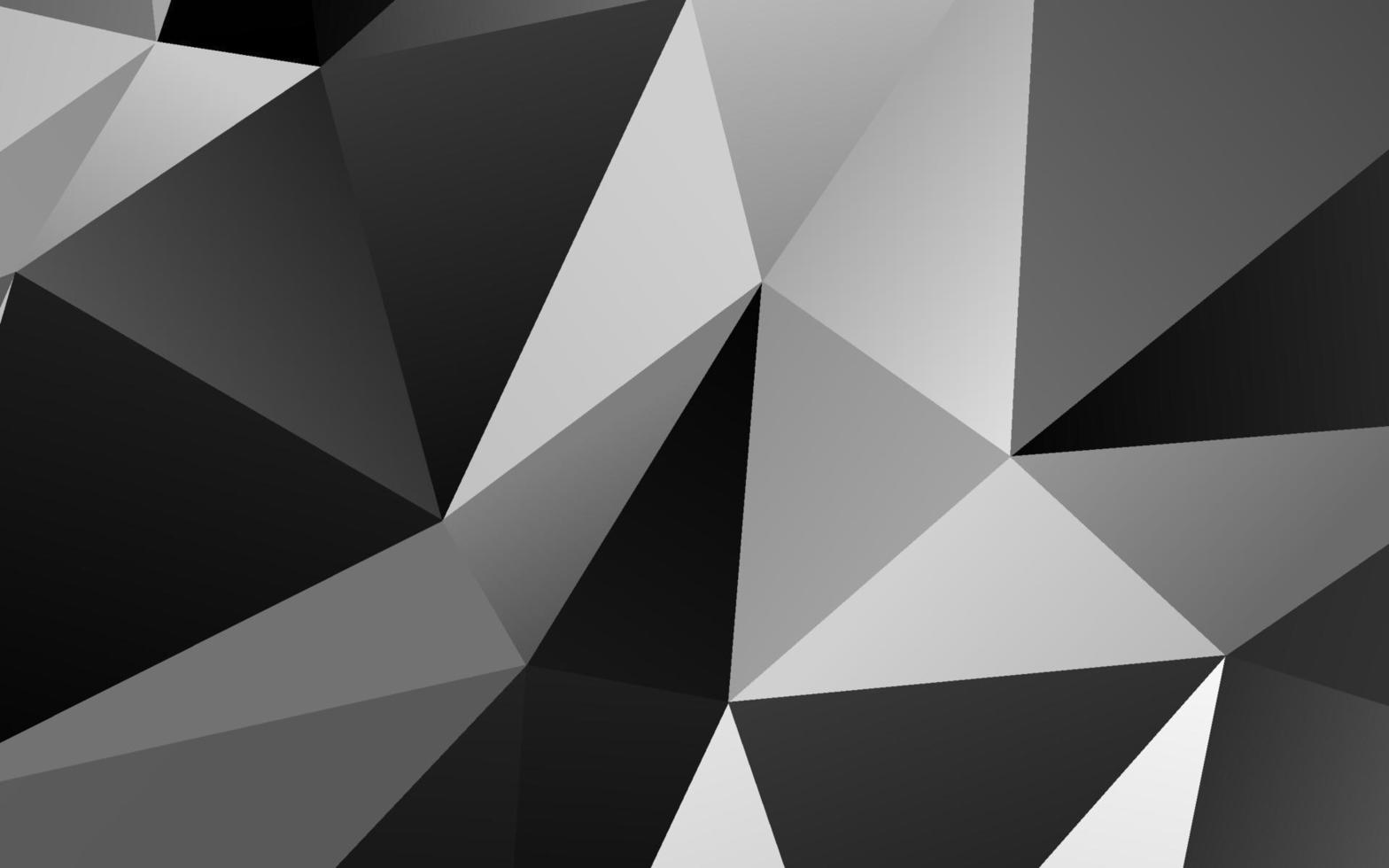 Light Silver, Gray vector shining triangular pattern.