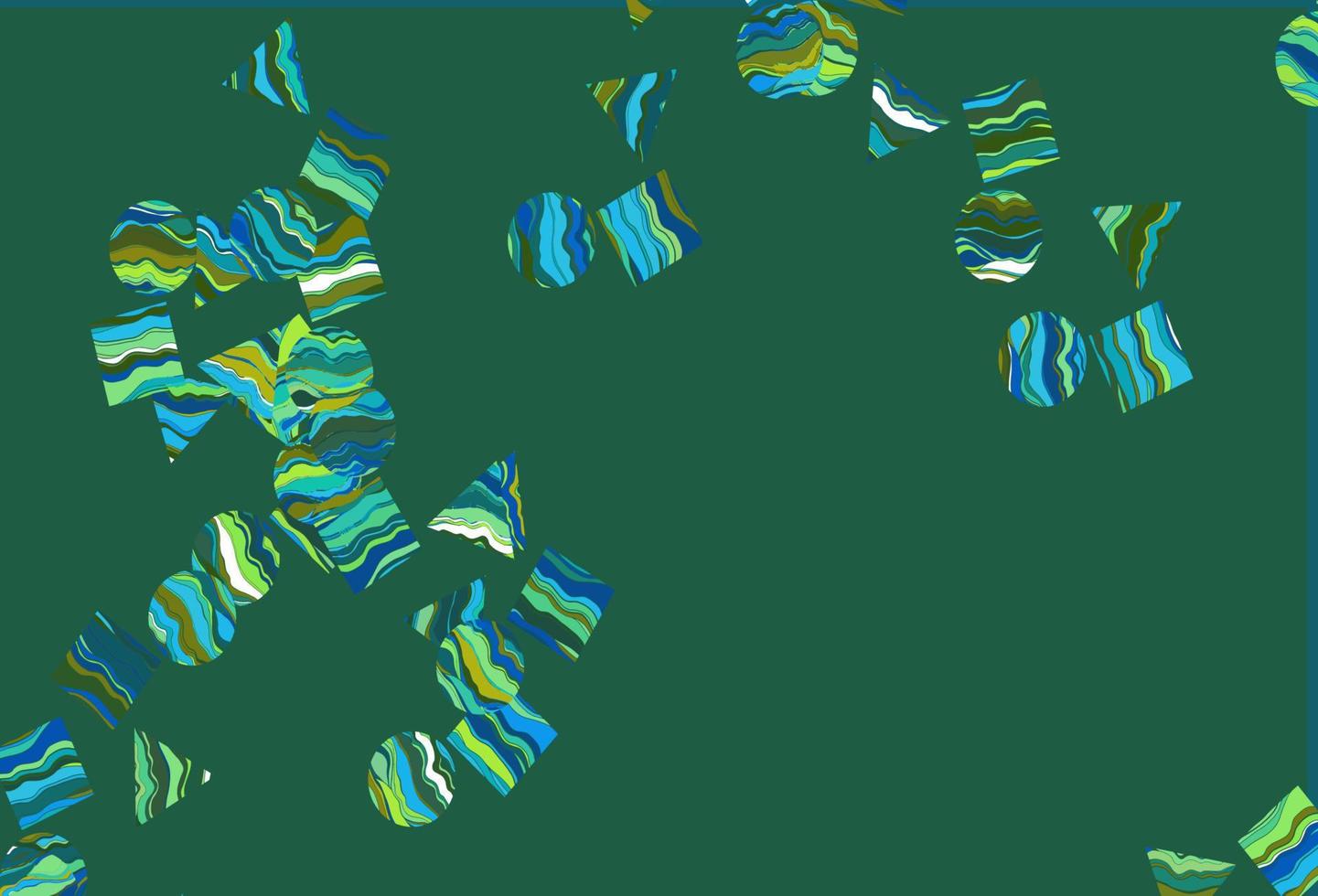 Light Blue, Yellow vector backdrop with lines, circles, rhombus.