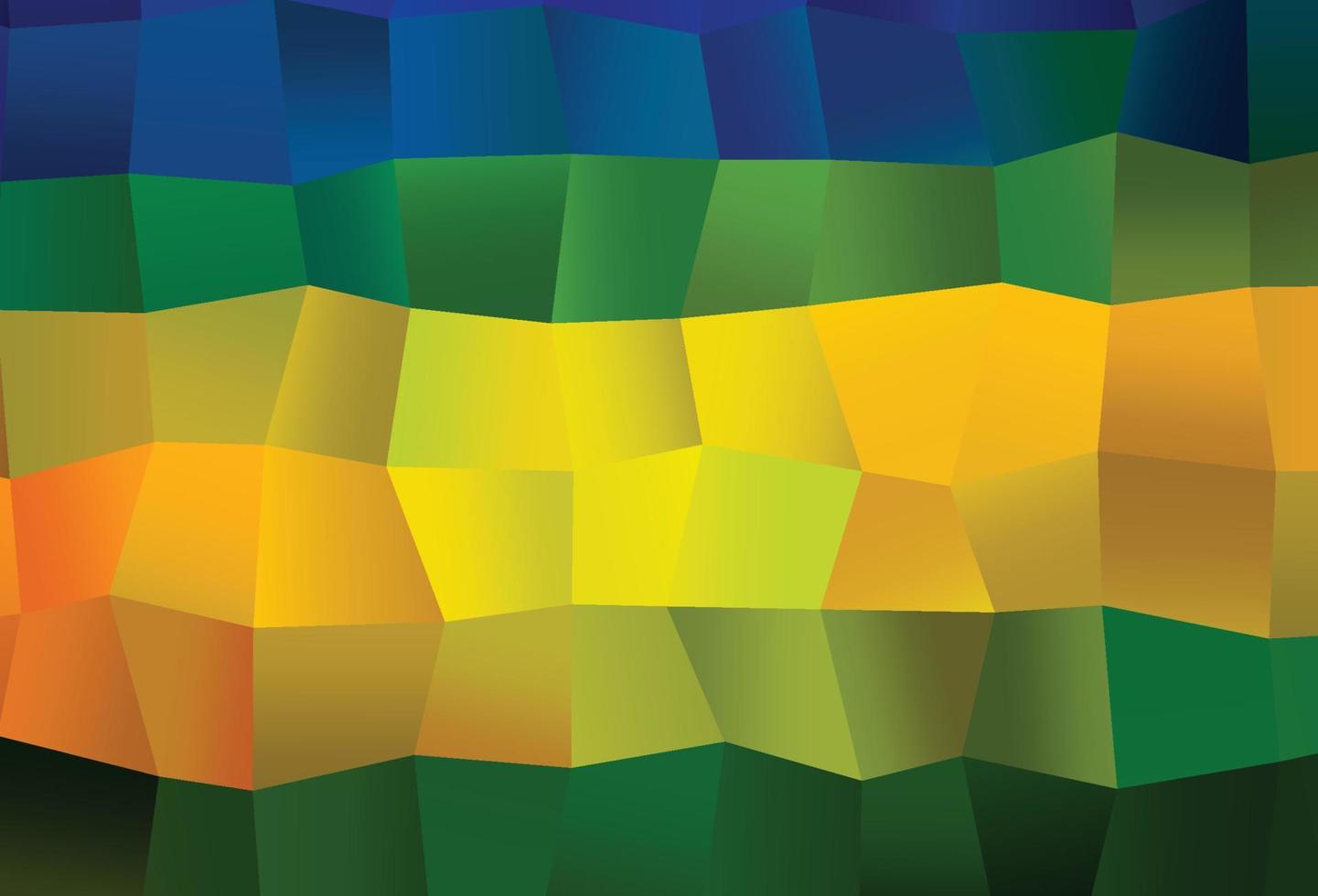Dark Blue, Yellow vector cover with polygonal style.