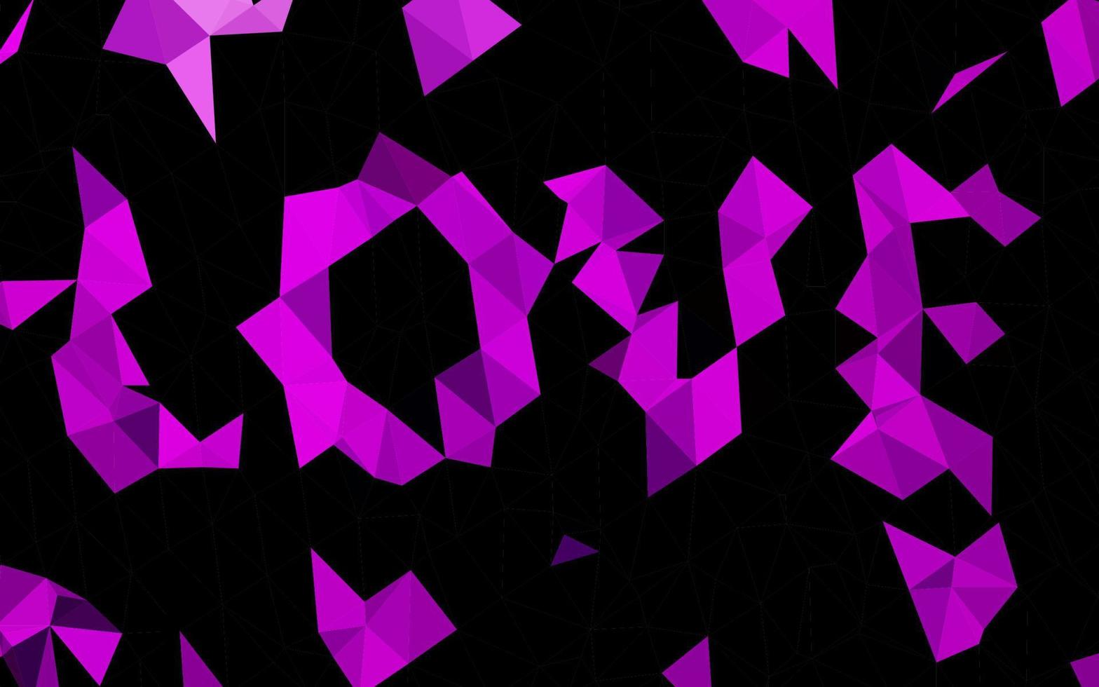 Dark Purple vector blurry triangle template.