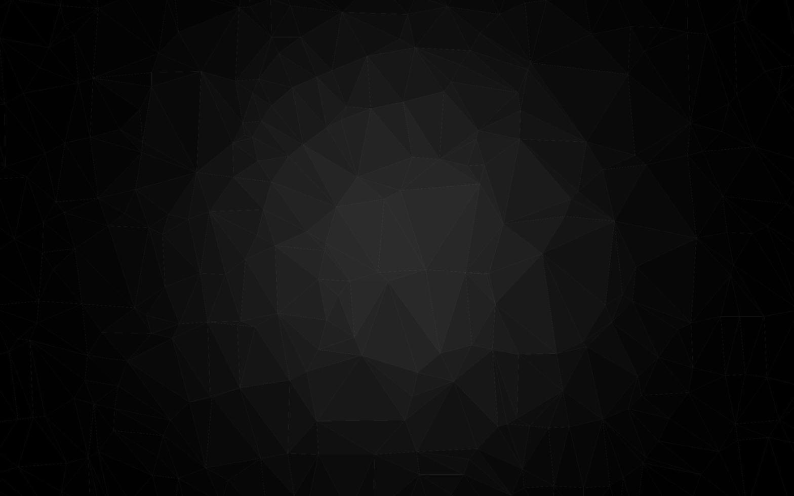 Dark Silver, Gray vector polygonal template.