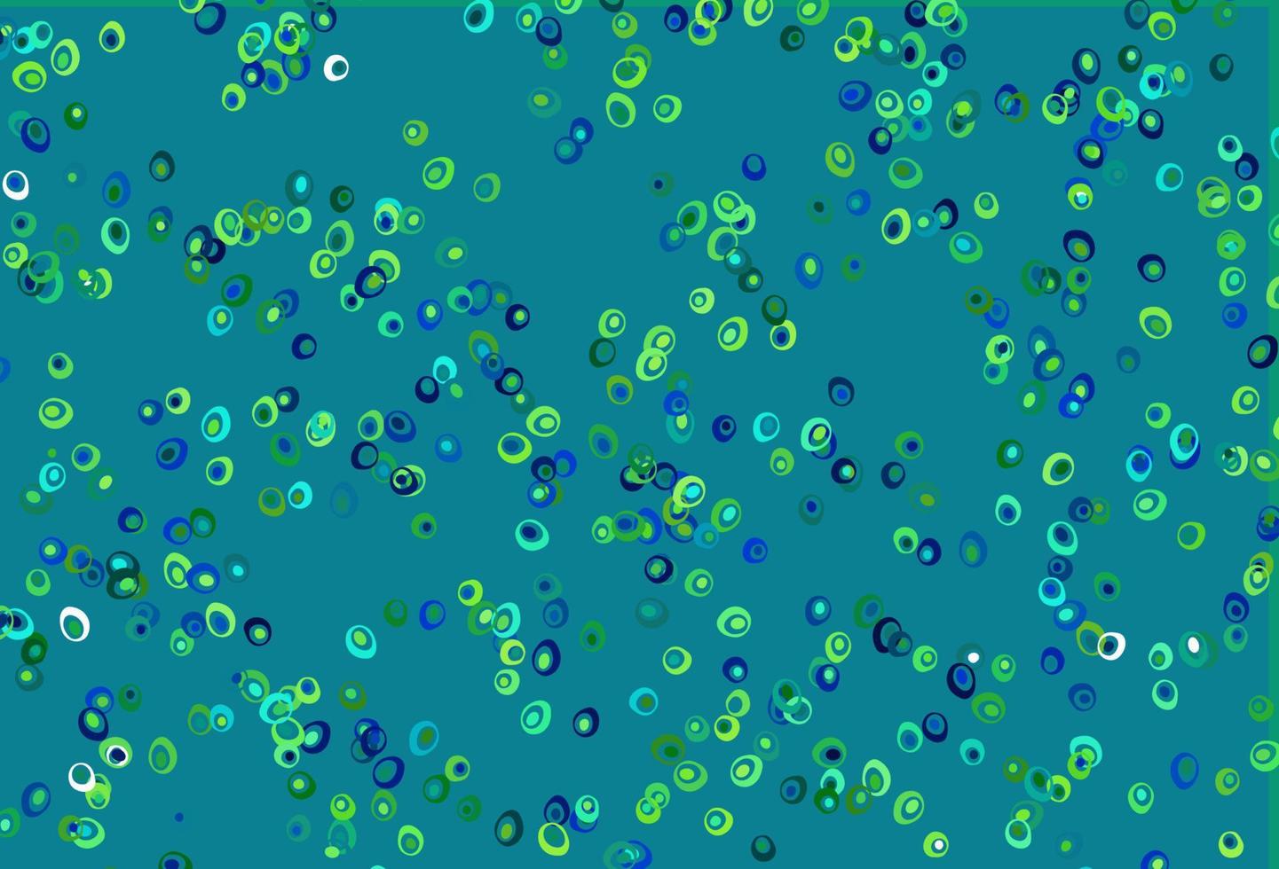 Light Blue, Yellow vector background with bubbles.