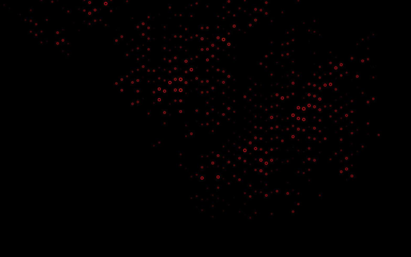 Dark Red vector background with bubbles.
