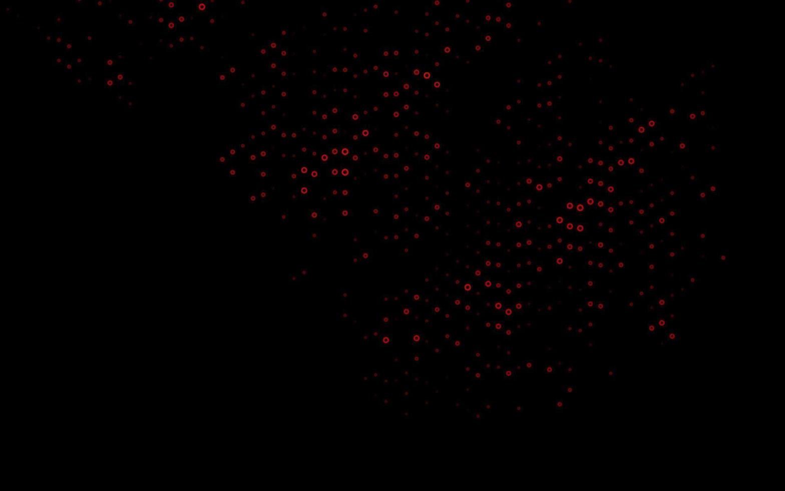 Fondo de vector rojo oscuro con burbujas.