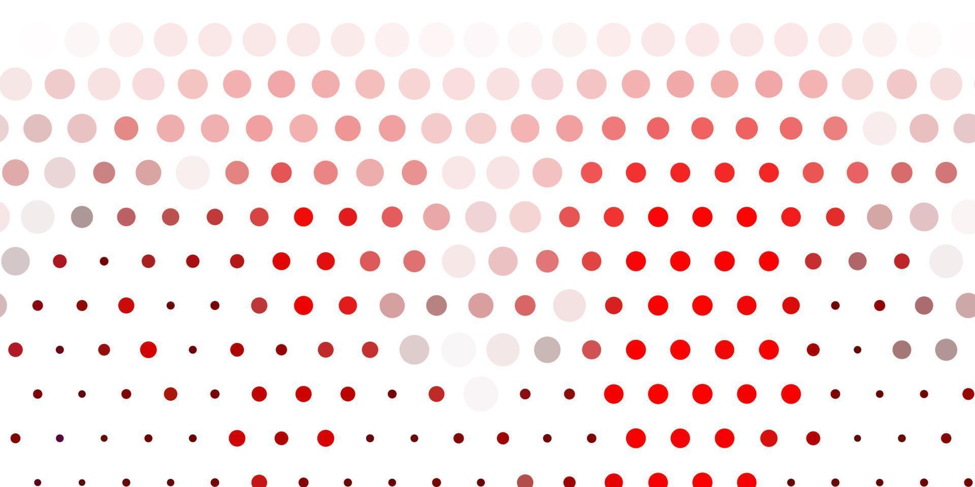 Light red vector template with circles.