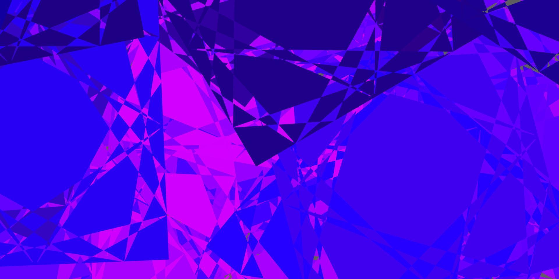 Light Purple, Pink vector template with triangle shapes.