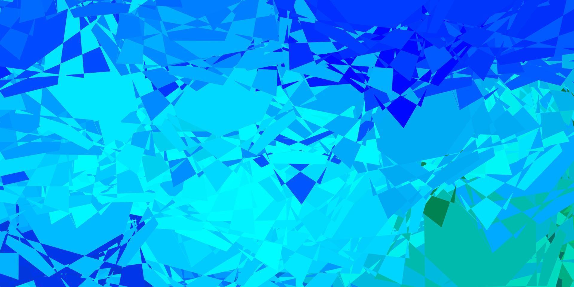 Light Blue, Green vector pattern with polygonal shapes.