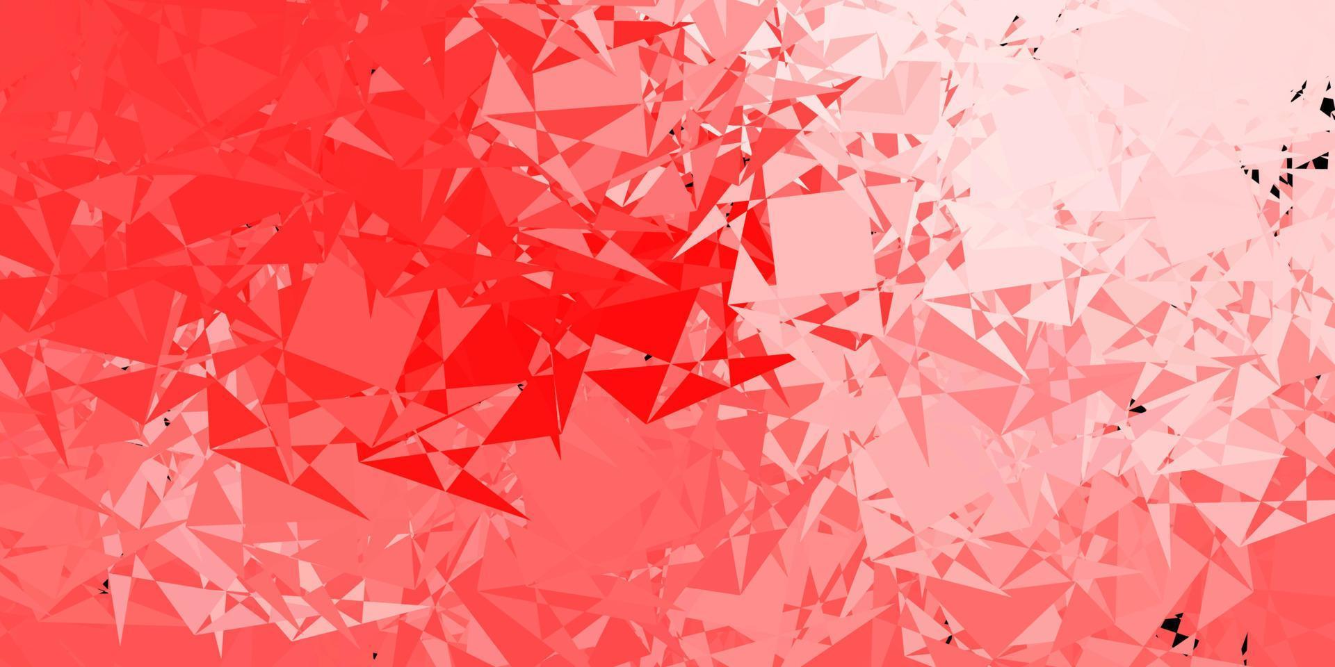 Dark Red vector background with polygonal forms.