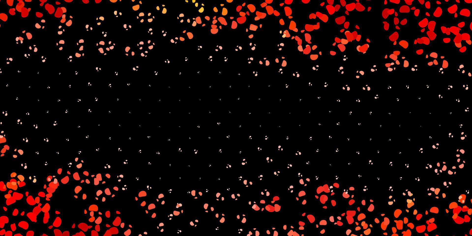 Dark red vector texture with memphis shapes.